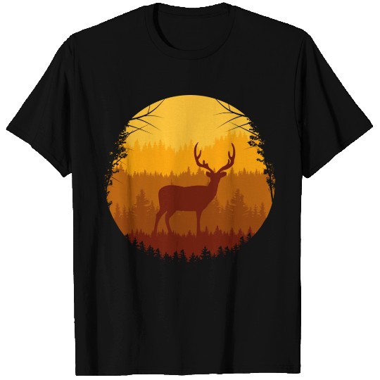 Autumn Forest And Deer T Shirts