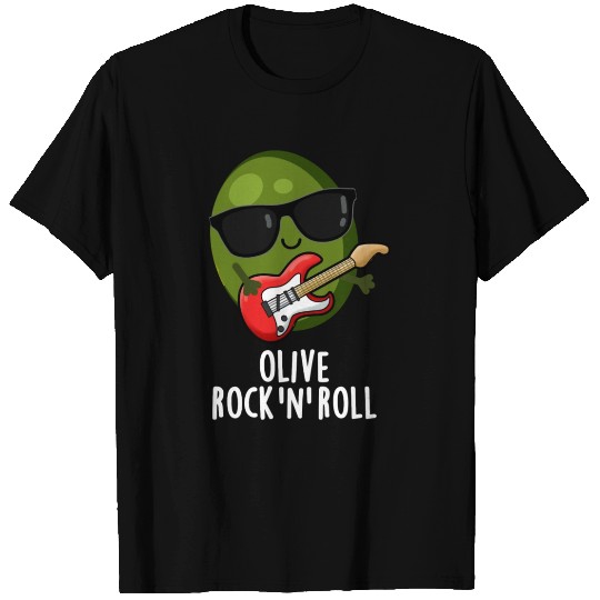 Olive Rock And Roll Cute Rocker Olive T Shirts