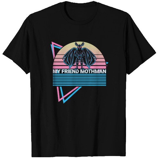Mothman Cryptid Cryptozoology Retro T Shirts