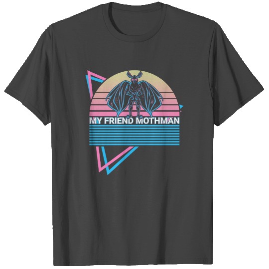Mothman Cryptid Cryptozoology Retro T Shirts