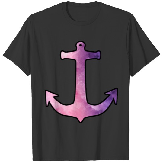 Anchor purple watercolor T Shirts