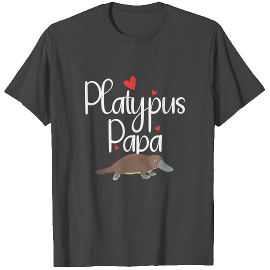 Platypus Papa Zoo Animal T Shirts