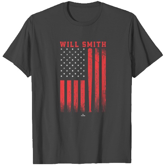 USA Flag with Bat Will Smith LA Los Angeles T Shirts