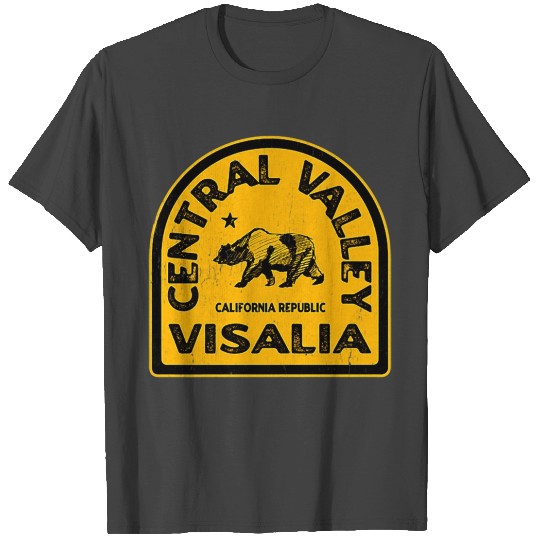 Visalia CA Vintage Style Northern California T Shirts