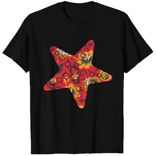 Starfish red floral T Shirts