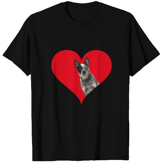 Heart Shape Australian Cattle Dog'S Day T Shirts