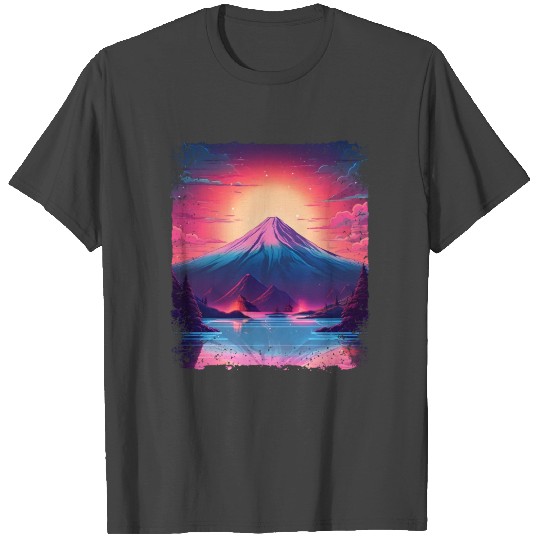 Mount Fuji Sight Aesthetic Japan Vaporwave Volcano T Shirts
