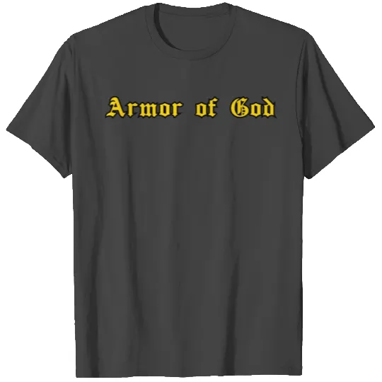 Armor of God Gold and Black T Shirts