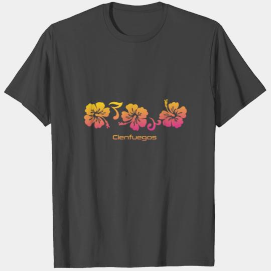 Cienfuegos Cuba Hibiscus Souvenir Vacation T Shirts