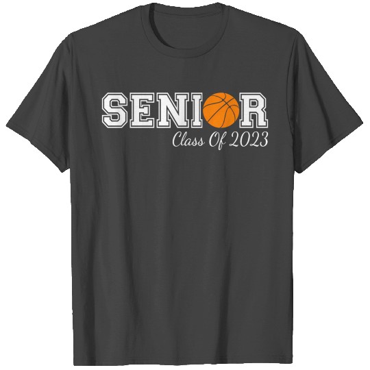Graduate Senior Class 2023 Baetball Player T Shirts