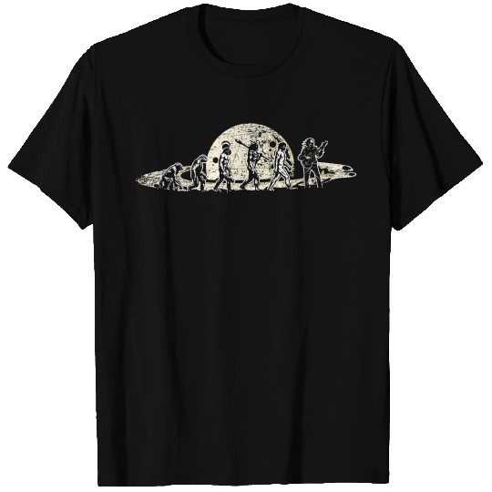 Guitar-Player Evolution Saturn Music Planet T Shirts
