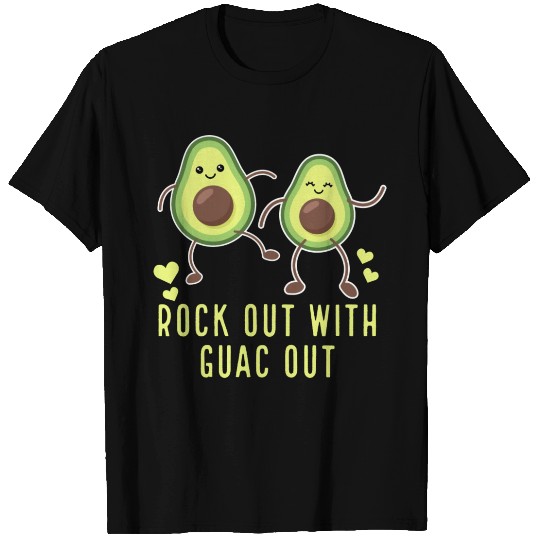 Rock Out With Guac Out Avocado Lover T Shirts