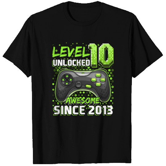 Level 10 Unlocked Awesome 2013 Video Game T Shirts