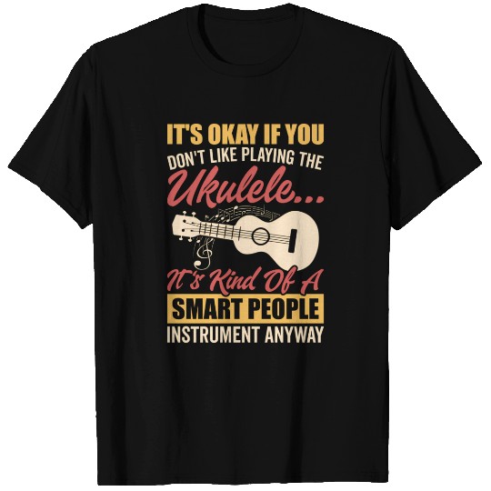 Ukulele Sm People Instrut Hawaiian Guitar Player T Shirts
