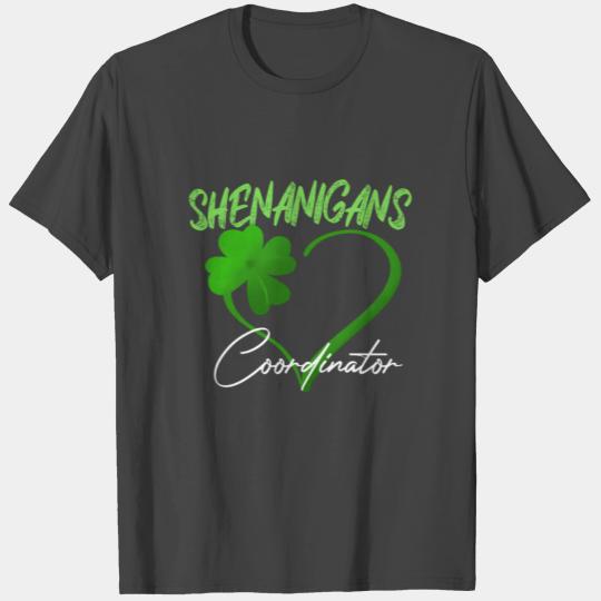 Shenanigans Coordinator Green He Shamrock St T Shirts