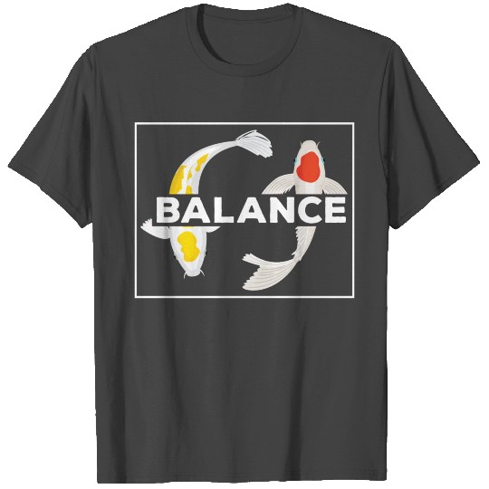 Koi Balance Ying Yang T Shirts
