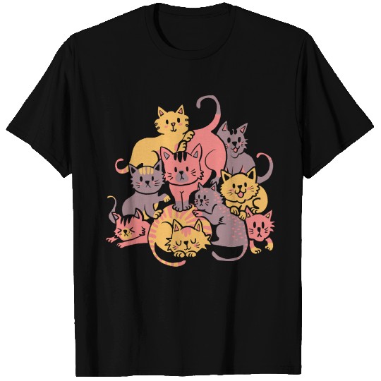 Cats Pile Mountain Of Cute Kittens T Shirts