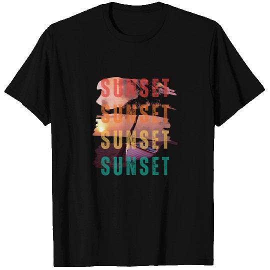 Sunset on the Beach T Shirts