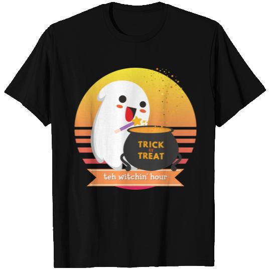Halloween Cute Ghost Witching Hour Trick Or Treat T Shirts