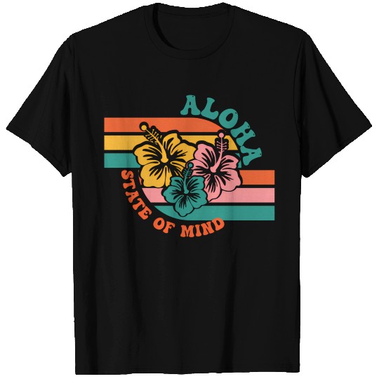 Aloha Hawaiian Islands Hawaii Surf Hibiscus T Shirts