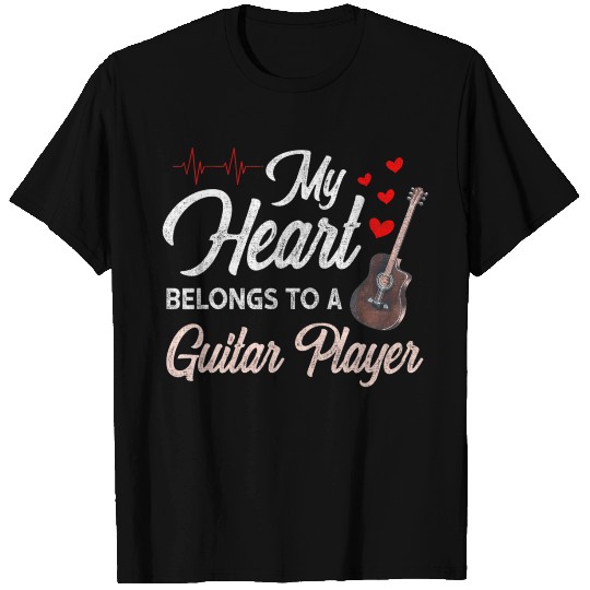 I Love My Guitar Player Husband Wife Valentines T Shirts