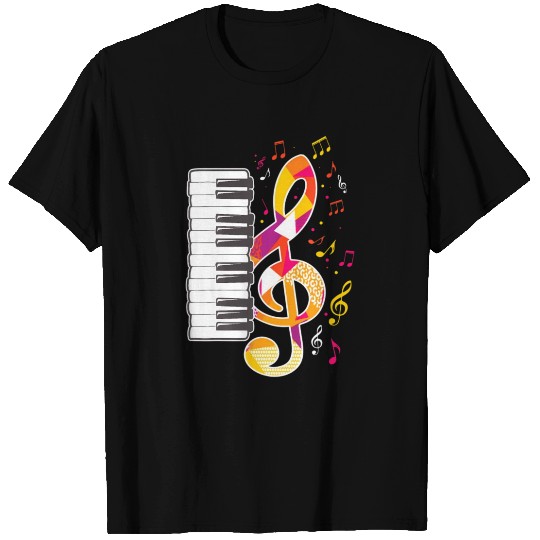 Piano Music Note Piano Keys Pianist Keyboard T Shirts