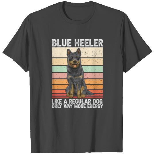 Blue Heeler Retro Vintage Australian Cattle T Shirts