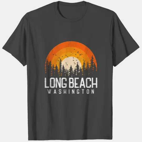 Long Beach Washington Wa 70S 80S T Shirts