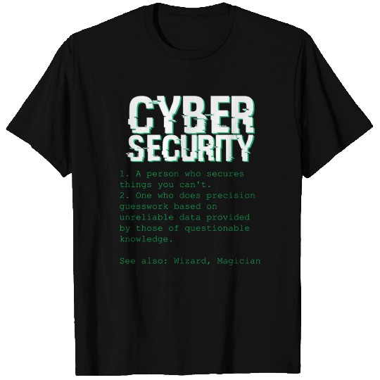 Cybersecurity Expert Programming Definition T Shirts