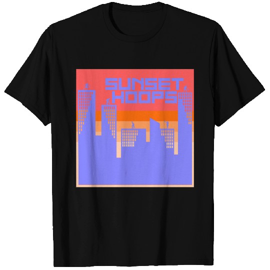Basketball Gift: Sunset Hoops T Shirts