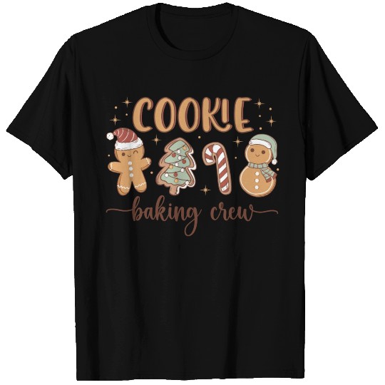 Christmas Cookie Baking Crew Funny Gingerbread T Shirts