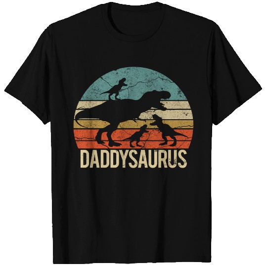 Daddy Dinosaur Daddysaurus 3 Three T Shirts