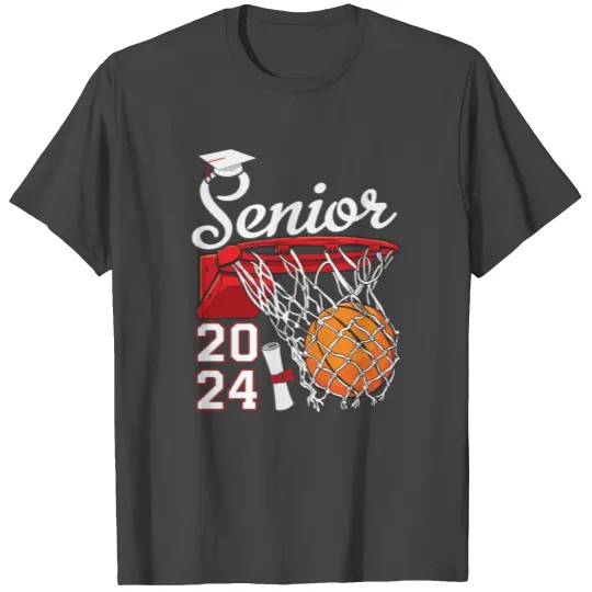 Graduate Senior Class 2024 Graduation Baetball T Shirts