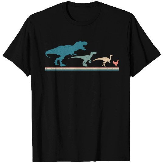 Dinosaur Chicken Evolution 70S T Shirts