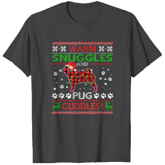 Pug Pug Ugly Christmas Sweater Christmas Pajama T Shirts
