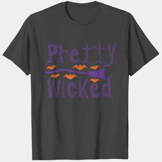 Pretty Wicked Halloween Costumes For Women Funny T Shirts