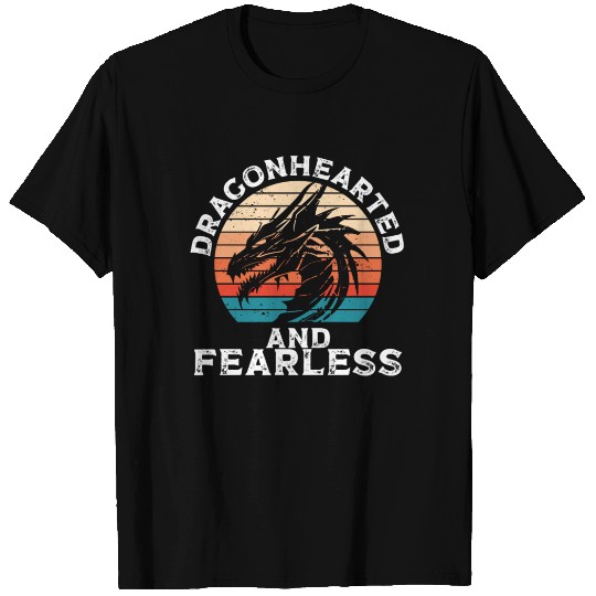 Dragonhearted and fearless T Shirts