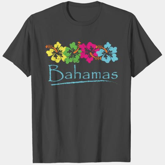 Bahamas Exotic Tropical Beach And Vacation Print T Shirts