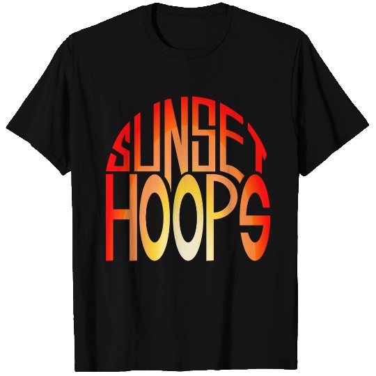 Basketball Gift: Sunset Hoops T Shirts