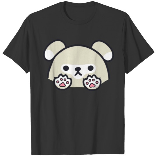 Cute Kawaii Light Grey Dog T Shirts