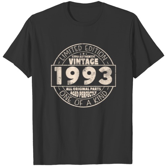 Vintage 1993 Vintage Retro Birthday Gift T Shirts