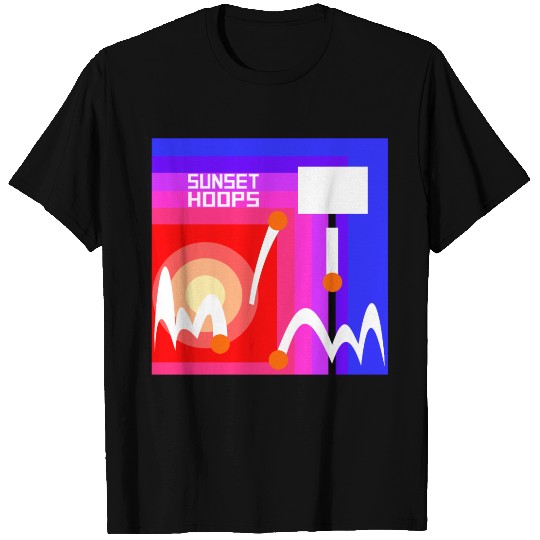 Basketball Gift: Sunset Hoops T Shirts