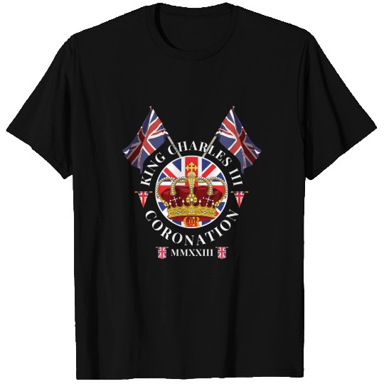 King Charles Iii British Monarch Royal Coronation T Shirts