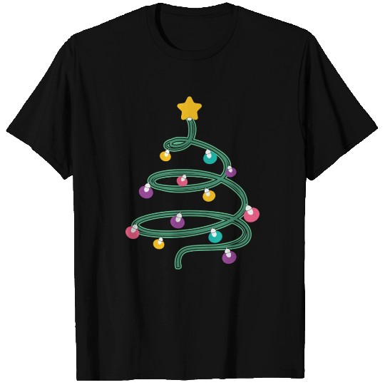 Christmas Light Christmas Tree T Shirts