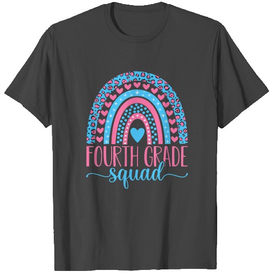 Fourth Grade Squad Team 4th Grade Teacher Back To T Shirts