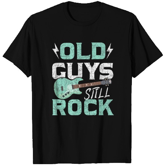Retired Man Guitar Player Bass Guitar T Shirts
