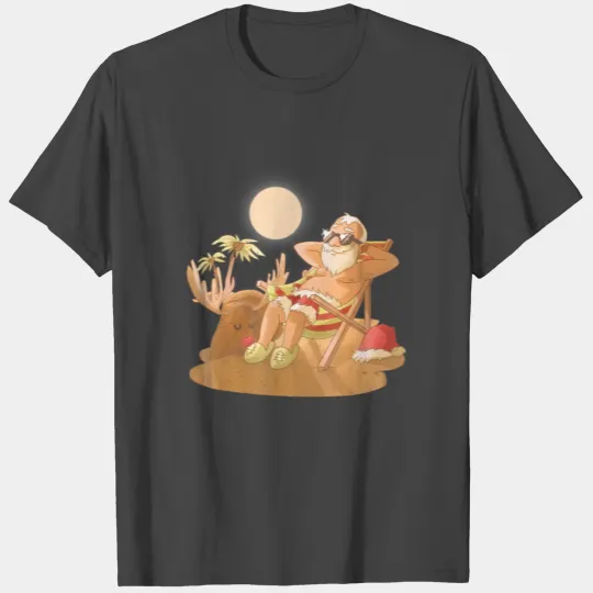 Christmas In July Santa Claus Hawaiian X-Mas T Shirts