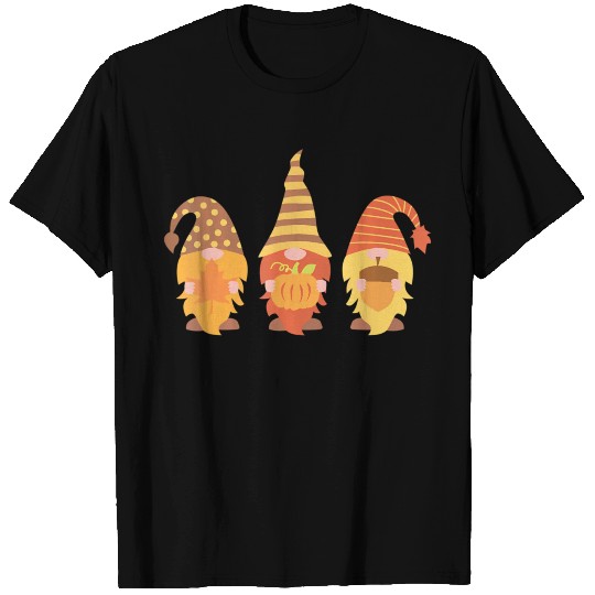 Gnomes Halloween Autumn Pumpkin Fall Funny T Shirts