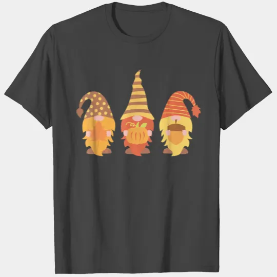 Gnomes Halloween Autumn Pumpkin Fall Funny T Shirts