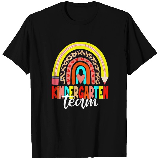 Team Kindergarten Back To School Teacher Rainbow T Shirts